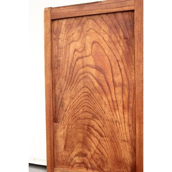 ワケあり 総欅 欅一枚板の引戸 2枚1組　B978 