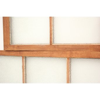 建具部材 ガラス窓 ダイアガラス欄間 2枚1組　D178 