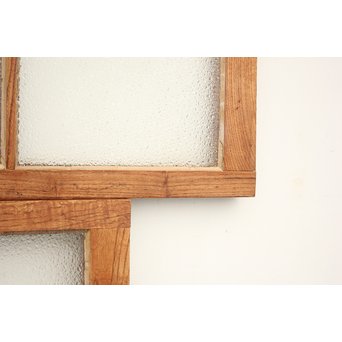 建具部材 ガラス窓 ダイアガラス欄間 2枚1組　D178 