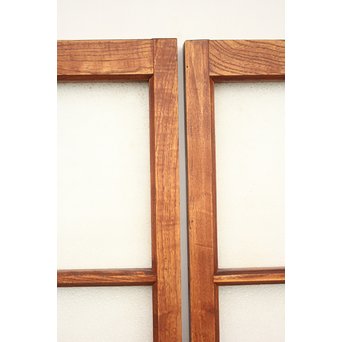 建具部材 ガラス窓 ダイアガラス欄間 2枚1組　D178 