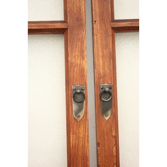 建具部材 ガラス窓 ダイアガラス欄間 2枚1組　D178 