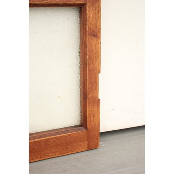 建具部材 ガラス窓 ダイアガラス欄間 2枚1組　D178 