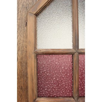 洋風ダイア紫色ガラスドア　GD1264 