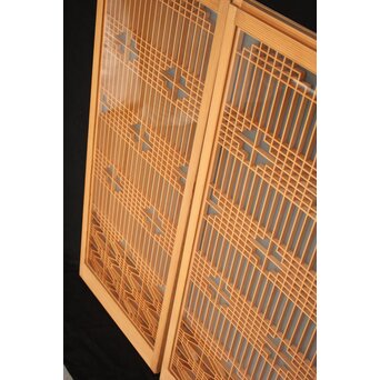 両面ガラス 組子書院 2枚1組　R2525 