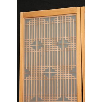 両面ガラス 組子書院 2枚1組　R2525 