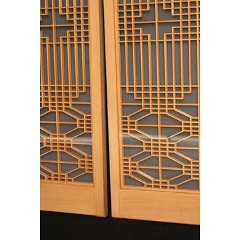 両面ガラス 組子書院 2枚1組　R2525 