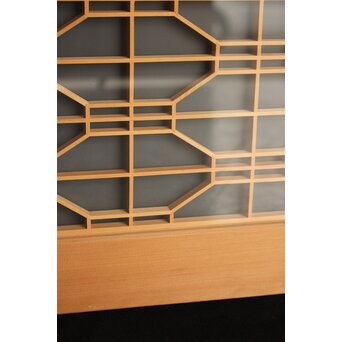 両面ガラス 組子書院 4枚1組　R2526 