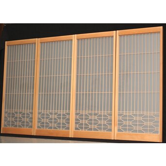 両面ガラス 組子書院 4枚1組　R2526 