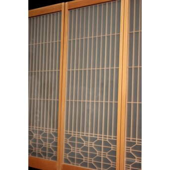 両面ガラス 組子書院 4枚1組　R2526 