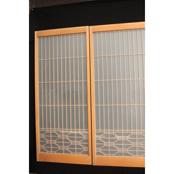 両面ガラス 組子書院 4枚1組　R2526 