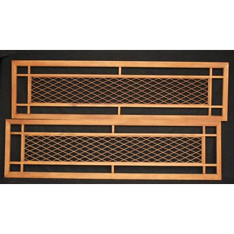 菱形組子欄間 2枚1組　R2535 