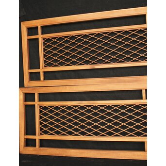 菱形組子欄間 2枚1組　R2535 