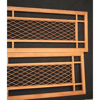 菱形組子欄間 2枚1組　R2535 