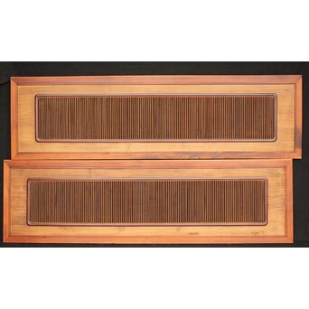 桐と筬の欄間 2枚1組　R2538