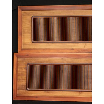 桐と筬の欄間 2枚1組　R2538 