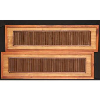 桐と筬の欄間 2枚1組　R2538 