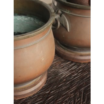 蝙蝠手瓶掛/火鉢/涼炉 2個1組　M177 