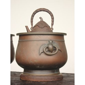 蝙蝠手瓶掛/火鉢/涼炉 2個1組　M177 