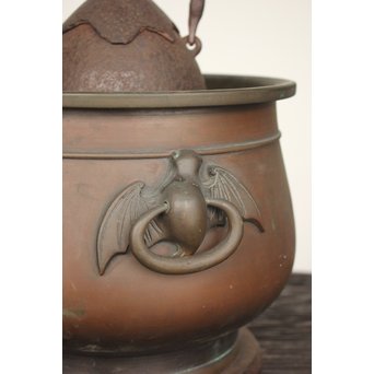 蝙蝠手瓶掛/火鉢/涼炉 2個1組　M177 