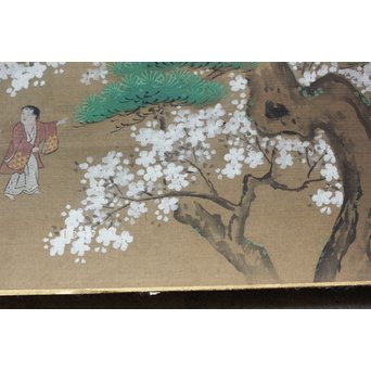 古絵巻 まくり 風俗画　Z200 