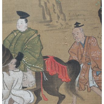 古絵巻 まくり 風俗画　Z200 