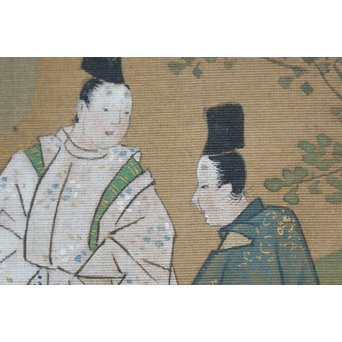 古絵巻 まくり 風俗画　Z200 