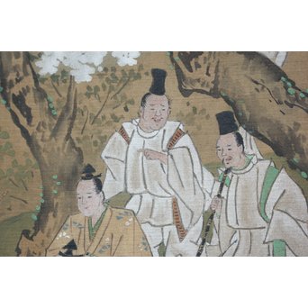 古絵巻 まくり 風俗画　Z200 