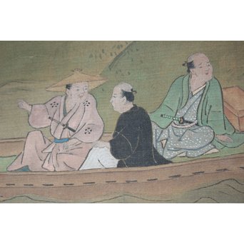 古絵巻 まくり 風俗画　Z200 