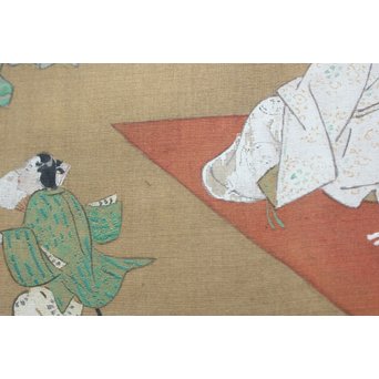 古絵巻 まくり 風俗画　Z200 