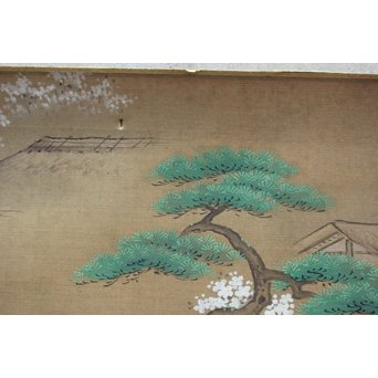 古絵巻 まくり 風俗画　Z200 