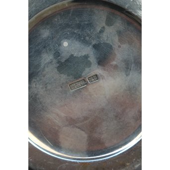 香川勝廣 片切彫純銀花瓶　M178 