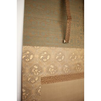 倣 岩佐又兵衛 風俗画 絹本掛軸3幅対　Z201 