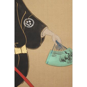 倣 岩佐又兵衛 風俗画 絹本掛軸3幅対　Z201 