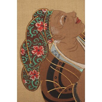 倣 岩佐又兵衛 風俗画 絹本掛軸3幅対　Z201 