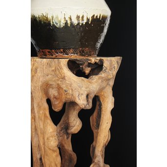 根木台 木彫自然木　X194 