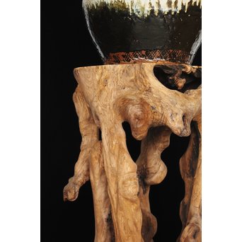根木台 木彫自然木　X194 