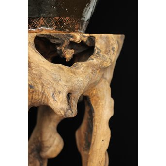 根木台 木彫自然木　X194 