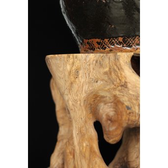 根木台 木彫自然木　X194 