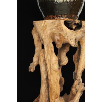 根木台 木彫自然木　X194 