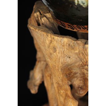 根木台 木彫自然木　X194 