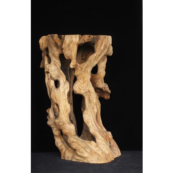 根木台 木彫自然木　X194