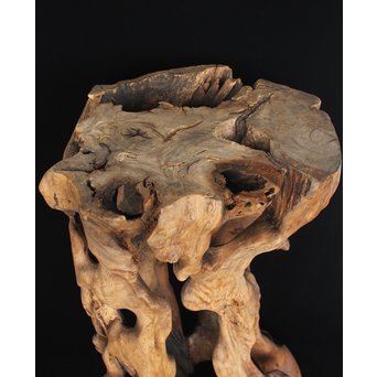 根木台 木彫自然木　X194 