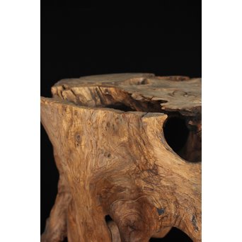 根木台 木彫自然木　X194 