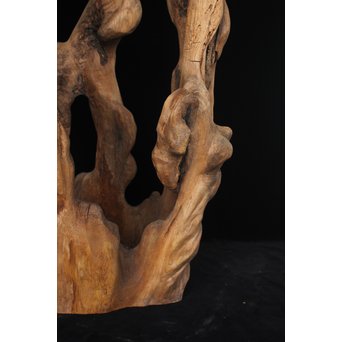 根木台 木彫自然木　X194 