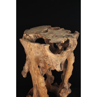 根木台 木彫自然木　X194 