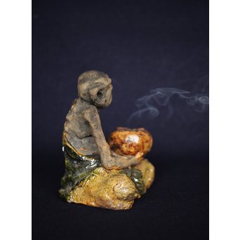 陶彫 羅漢香炉　P172 