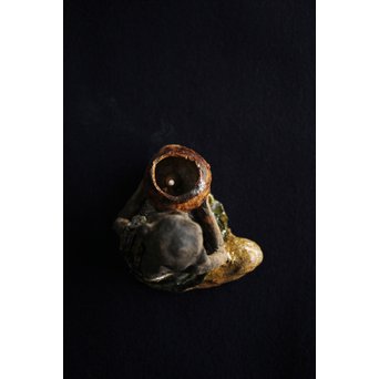 陶彫 羅漢香炉　P172 