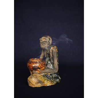 陶彫 羅漢香炉　P172 