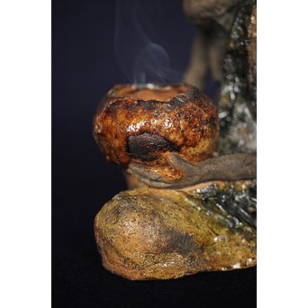 陶彫 羅漢香炉　P172 