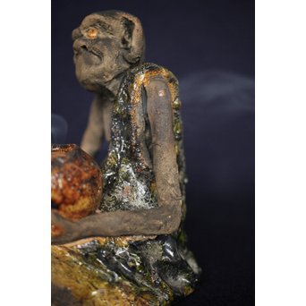 陶彫 羅漢香炉　P172 